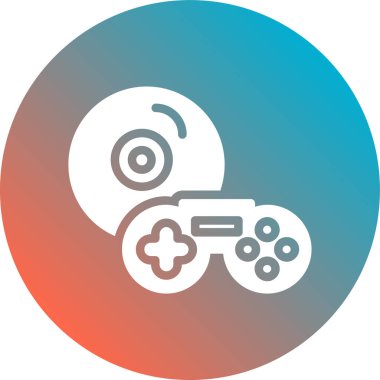 vektör oyun düz simgesi