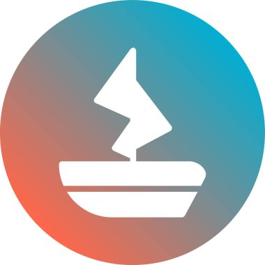 Bir noel ağacı simgesinin vektör illüstrasyonu