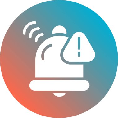 Çanı olan bir simgenin vektör illüstrasyonu