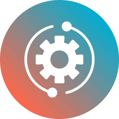 dişli simgesi vektör illüstrasyonu