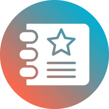 yıldız simgesi vektör illüstrasyonu