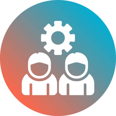 Ekip çalışması simge vektör çizim