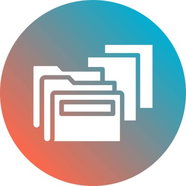 Dosya. Web simgesi basit illüstrasyon