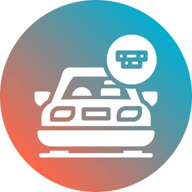 araba simgesi vektör illüstrasyonu