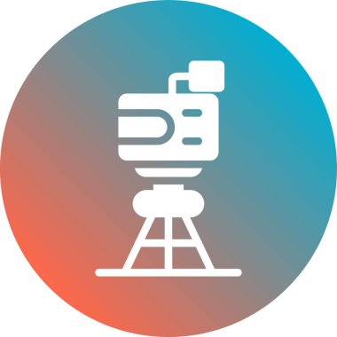 teleskop simgesi vektör illüstrasyonu