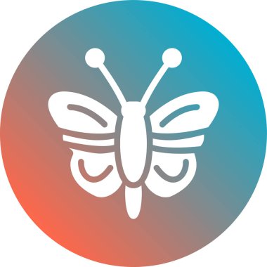 Eşsiz Kelebek Vektör Kabartma Simgesi