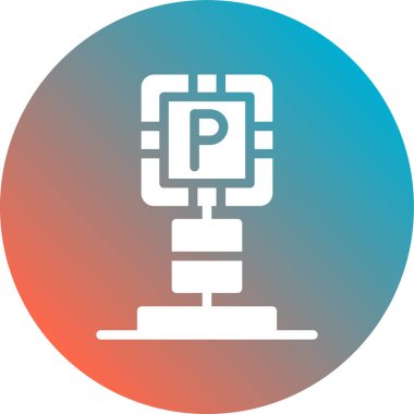 park simgesi vektör illüstrasyonu