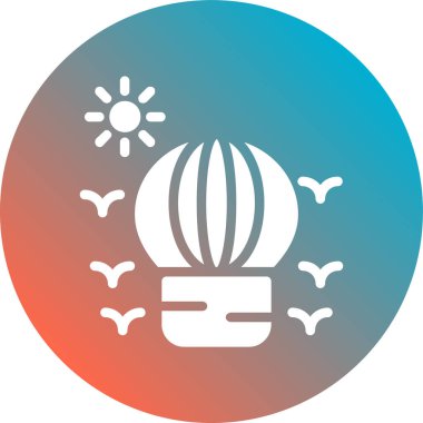 Eşsiz Güneş Vektörü Kabartma Simgesi