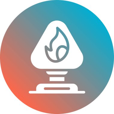 Ateş simgesinin vektör illüstrasyonu