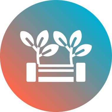 bitki simgesi soyut bir grupta izole edildi