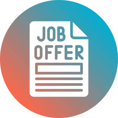 iş teklifi simgesi simgesi.