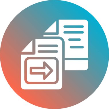 Belge simgesinin vektör illüstrasyonu