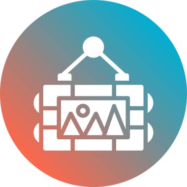 İş ve finans simgesinin vektör illüstrasyonu