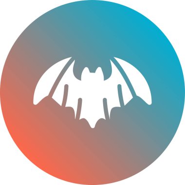 Beyaz arka planda yarasa vektör çizimi. Birinci kalite semboller. Web konsepti ve tasarımı için vektör simgesi.