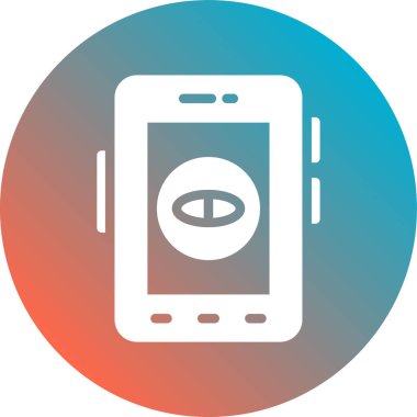 Cep telefonu simgesinin vektör illüstrasyonu