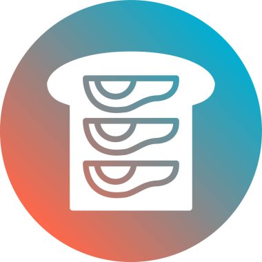 Gıda simgesinin vektör illüstrasyonu