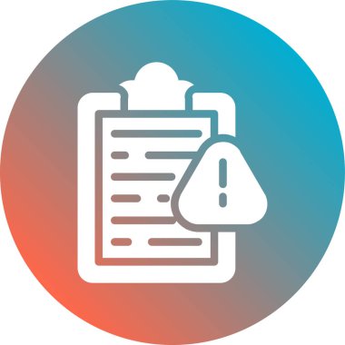 kağıt belge simgesi daire içinde, vektör illüstrasyonu