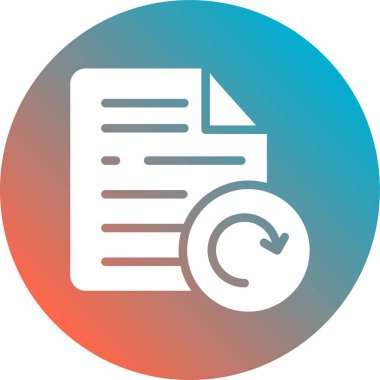 Belge. Web simgesi basit illüstrasyon