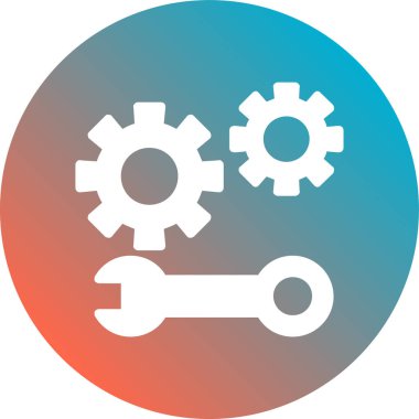 Teçhizat Web simgesi basit illüstrasyon