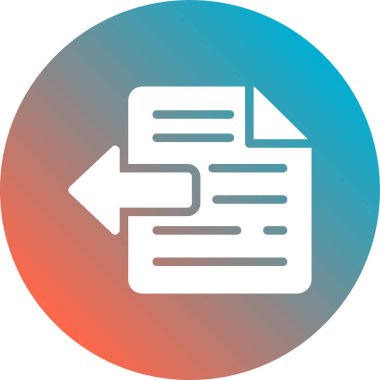 Vektör belgesi Simge illüstrasyonu