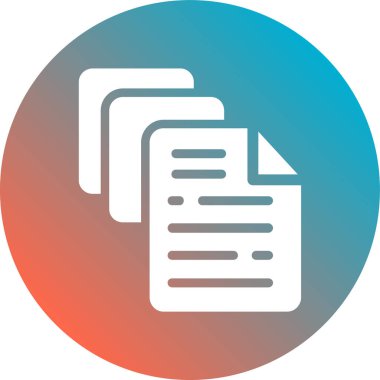 Belge. Web simgesi basit illüstrasyon