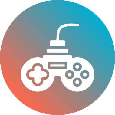 Joystick simgesi, vektör illüstrasyonu