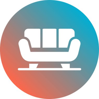 koltuk simgesi vektör illüstrasyonu