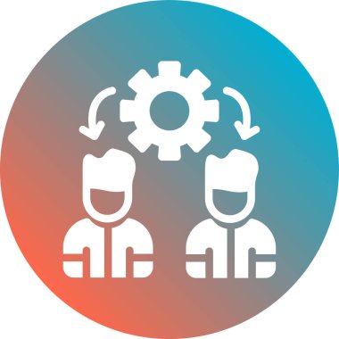 Ekip çalışması simge vektör çizim