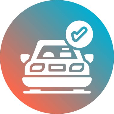 araba simgesi vektör illüstrasyonu