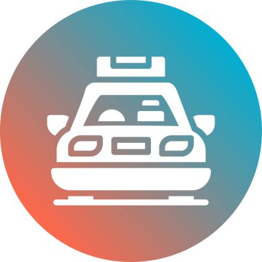 araba simgesi vektör illüstrasyonu