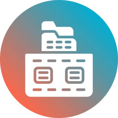 Dosya simgesinin vektör illüstrasyonu