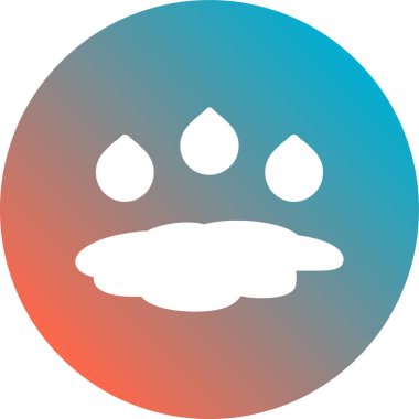 hayvan yüzü simgesi, vektör illüstrasyonu