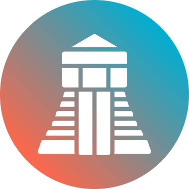 Modern b 'nin vektör illüstrasyonu çadır simgesinden yoksun