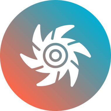 beautiful flower vector glyph icon