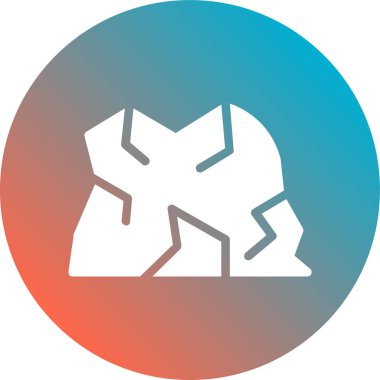 Kırık bir simgenin vektör illüstrasyonu