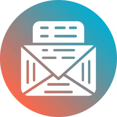 e-posta mektup vektör illüstrasyonu