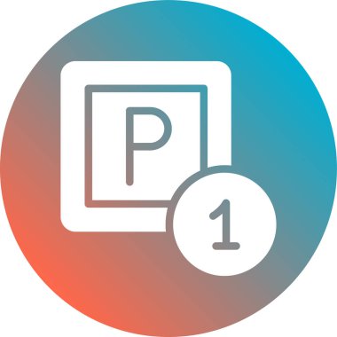 iki numaralı simge, vektör illüstrasyonu