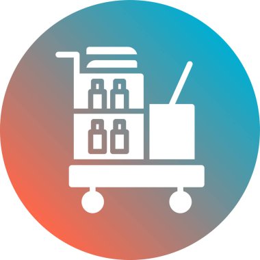 Alışveriş çantalı bir araba. vektör illüstrasyonu