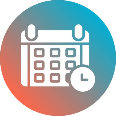 Takvim simgesi vektör illüstrasyonu