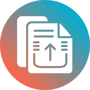 belge simgesi vektör illüstrasyonu