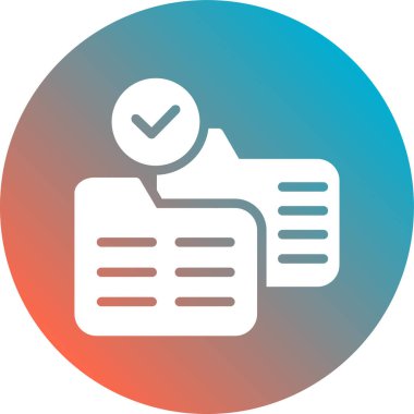 Belge. Web simgesi basit illüstrasyon