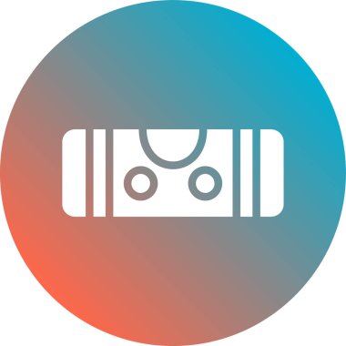 Beyaz çizgi fotoğraf makinesi simgesi uzun gölge arkaplanı ile izole edildi. Foto kamera simgesi. Mavi altıgen düğmesi. vektör illüstrasyonu