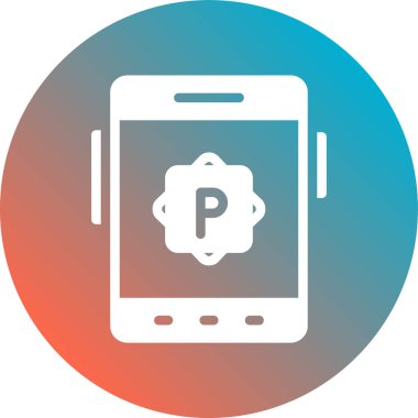 vektör cep telefon simgesi