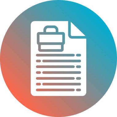 Belge. Web simgesi basit illüstrasyon