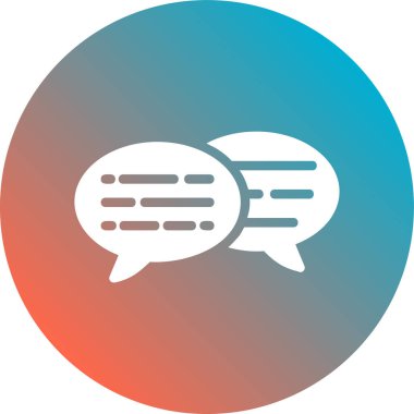 kabarcık sohbet simgesi, vektör illüstrasyonu