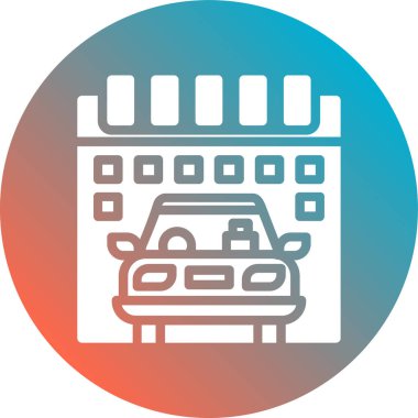 - Araba. Web simgesi basit illüstrasyon