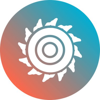 Vektör güneş simgesi illüstrasyonu