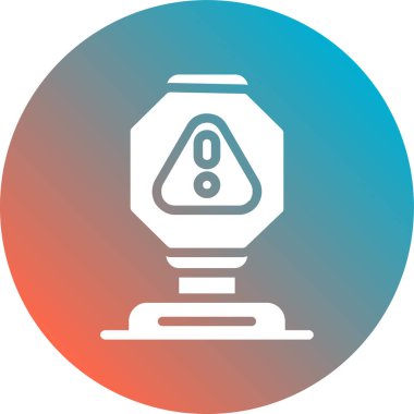 Benzersiz Lamba Vektör Satırı Simgesi