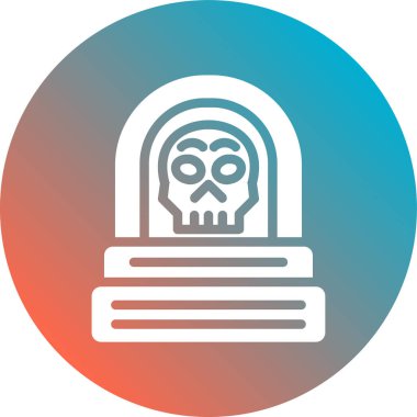 kafatası simgesi, vektör illüstrasyon tasarımı