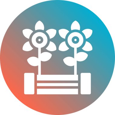 çiçek vektör simgesi modern basit illüstrasyon